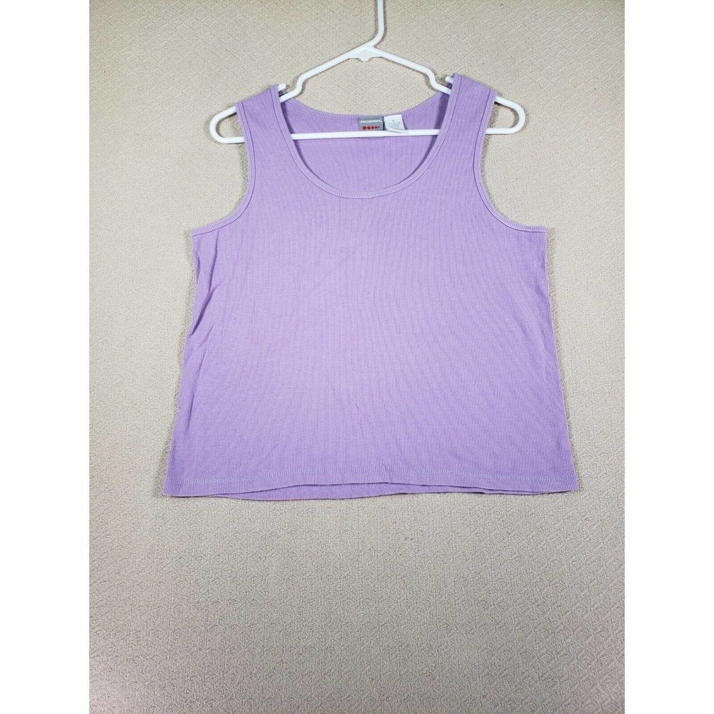 Pro Spirit Tank‎ Top Shirt Womens XL Purple Pullover Sleeveless Cotton Blend EUC
